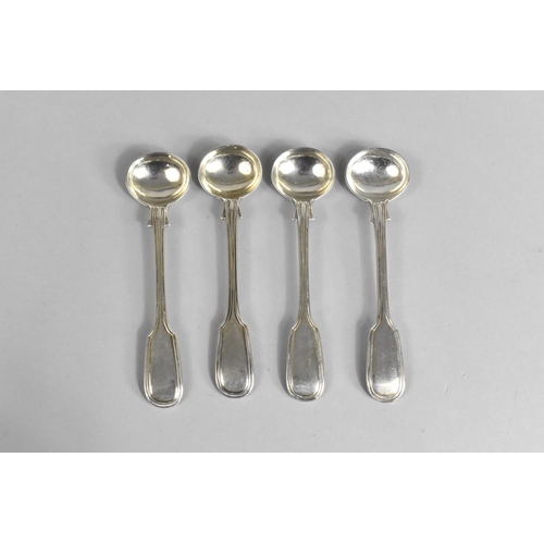 386 - A Set of Four Victorian Silver Condiment Spoons by William Rawlings Sobey, Exeter 1848 Hallmark, 92g