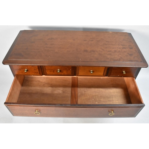 450 - A Stag Mahogany Bedroom Chest of Four Short and Two Long Drawers, 108cms Wide