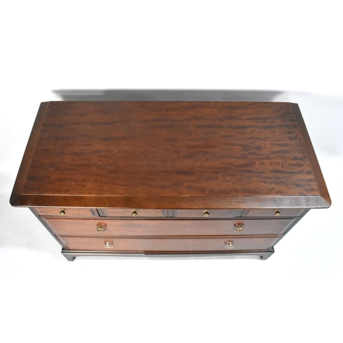 454 - A Stag Mahogany Bedroom Chest of Four Short and Two Long Drawers, Matches Lot 450 and 451, 106cms Wi... 