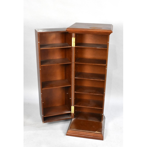 482 - A Modern Mahogany CD/DVD Cabinet