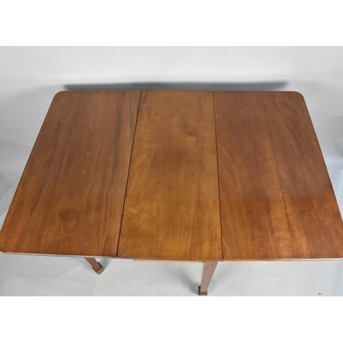 500 - An Edwardian Mahogany Drop Leaf Dining table, 91cms Wide