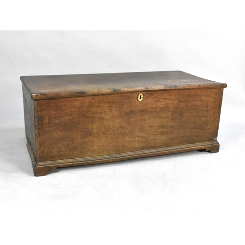 504 - A 19th Century Oak Coffer Chest, Hinges Require Replacement, 92cms Wide