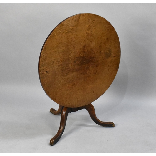 511 - A 19th Century Circular Snap Top Tripod Table, 74cms Wide