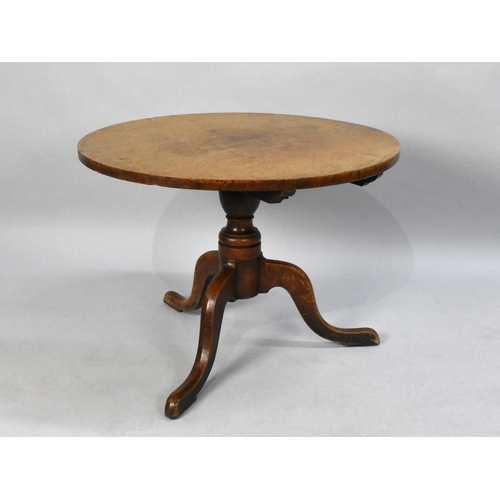 511 - A 19th Century Circular Snap Top Tripod Table, 74cms Wide