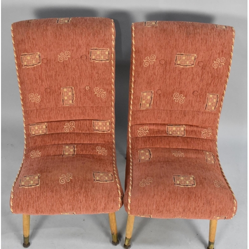 523 - A Pair of Reupholstered Nursing Chairs