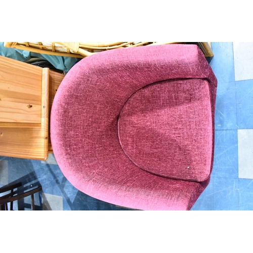 528 - An Upholstered Tub Chair