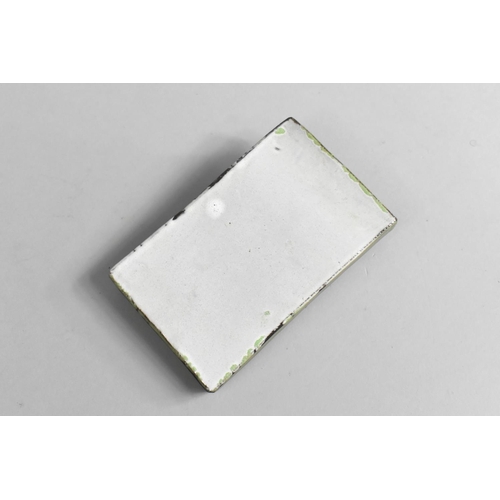 7 - A Studio Pottery Glazed Rectangular Desktop Paper Weight, 12cms Wide