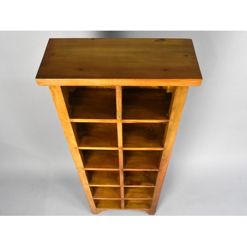 143 - A Modern Far Eastern Twelve Section Display Unit, 48cms Wide and 131cms High