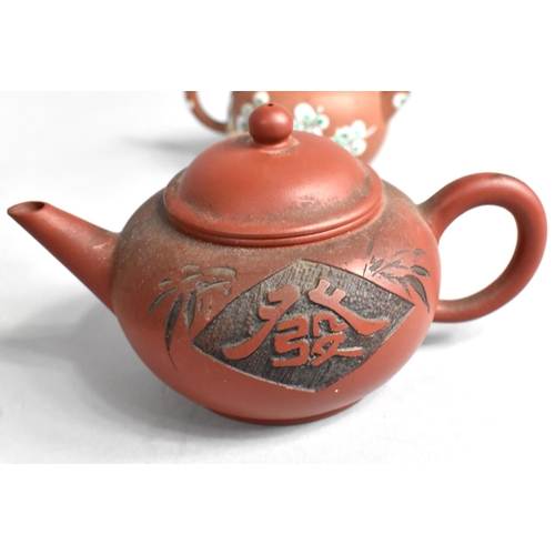 245 - A Collection of Five Various Yixing Teapots (all with condition issues)