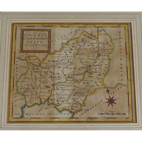 310 - Two Hand Coloured Maps of Carmarthenshire and Montgomeryshire