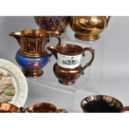 315 - A Collection of Various 19th and 20th Century Ceramics to Comprise Early Tea Bowls, Saucer, Blue and... 