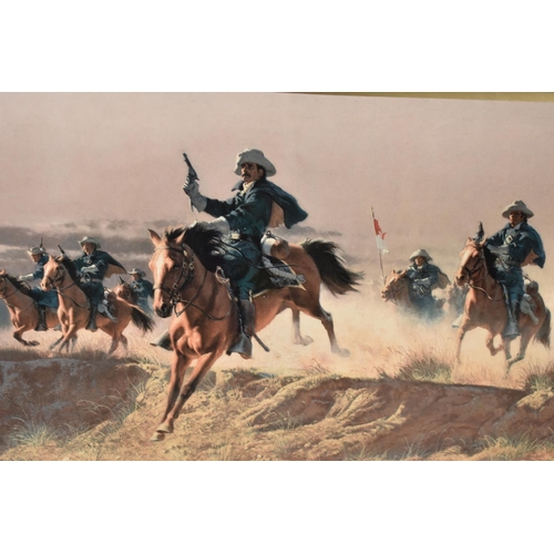 331 - A Framed Poster for The Thomas Gilcrease Institute of American History and Art, Leading The Charge b... 