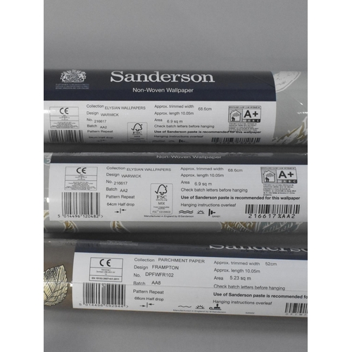 394 - A Collection of Unopened Rolls of Wallpaper to Include Rolls by Sanderson etc