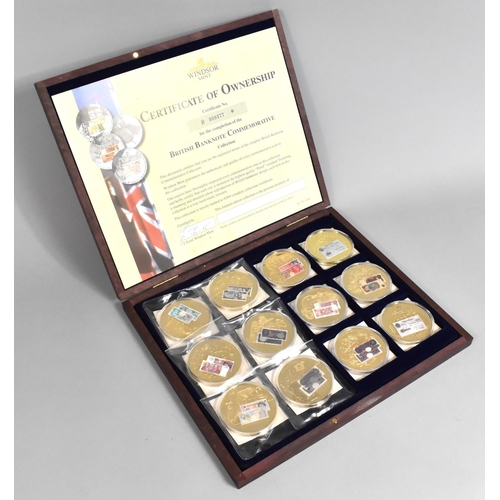 455 - A Wooden Cased Windsor Mint British Banknote Commemorative Collection with Certificate of Ownership