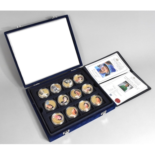 456 - A Boxed Set of 24 Photographic Coins Celebrating the Queen's 90th Birthday, with Certificates