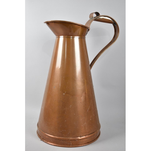 54 - A Large and Heavy Copper Ewer, 47cms High