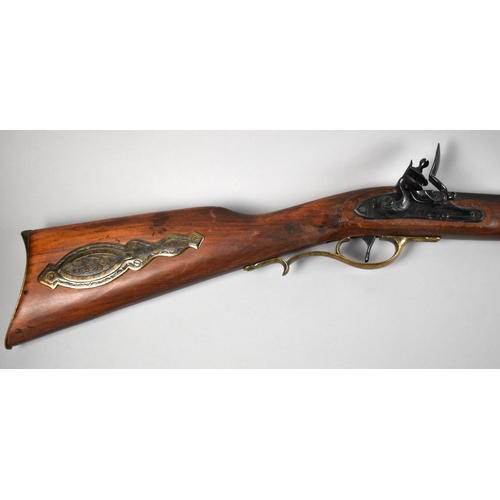 91 - A Replica Model of a Flintlock Rifle, Pan Requires Refixing