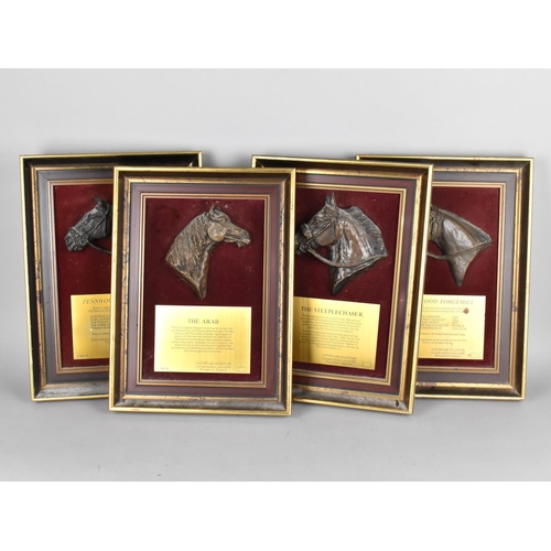 131 - A Collection of Four Limited Edition Storyline Sculptures Depicting Famous Horses in Relief