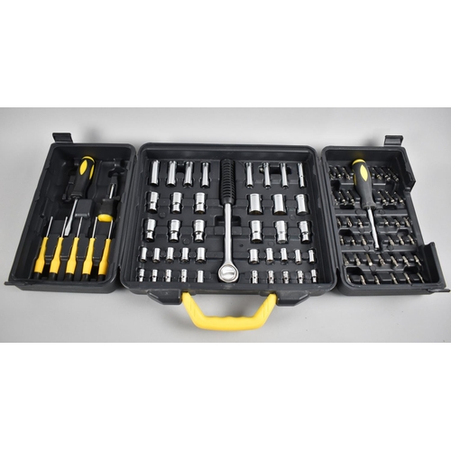 135 - A Modern Cased Toolkit containing Sockets and Screwdrivers with Interchangeable Heads