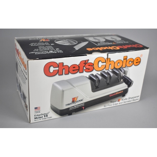 149 - A Boxed and Unused Chefs Choice American Electric Knife Sharpener