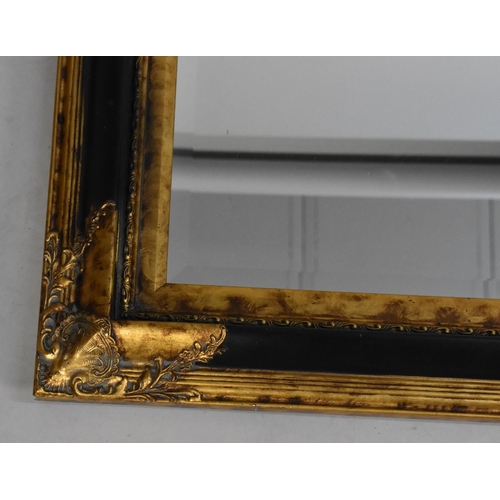 200 - A Modern Gilt Framed Rectangular Wall Mirror, 110x80cms