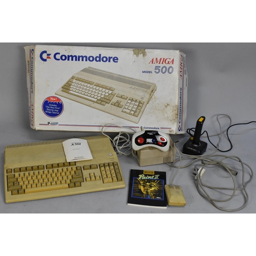 214 - A Vintage Commodore Amiga 500 Computer, Untested in Poor Condition