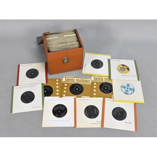 220 - A Box Containing 45 RPM Records, Mostly Motown