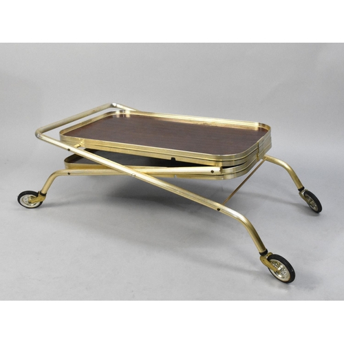 239 - A Folding Two Tier Trolley, 60cms Wide