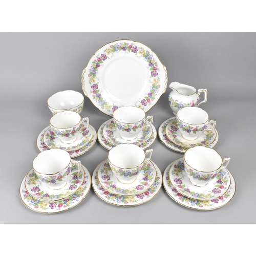 277 - A Coalport Maytime Tea Set to Comprise Six Cups, Six Saucers, Six Side Plates, Milk Jug, Sugar Bowl ... 