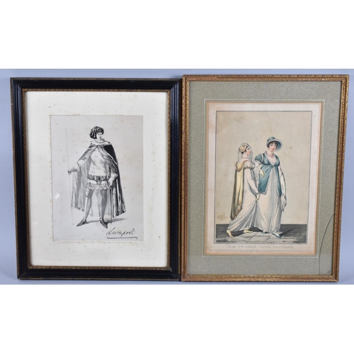 278 - A Gilt Framed 19th Century Coloured Engraving, Fair Traders Going to Change, Published 1810 Together... 