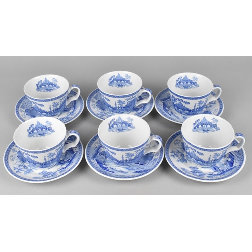 291 - A Spode Blue Room Collection Georgian Series 'Rome' Tea Set