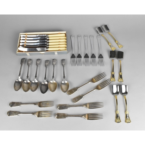 316 - A Collection of Various Silver Plated Flatware