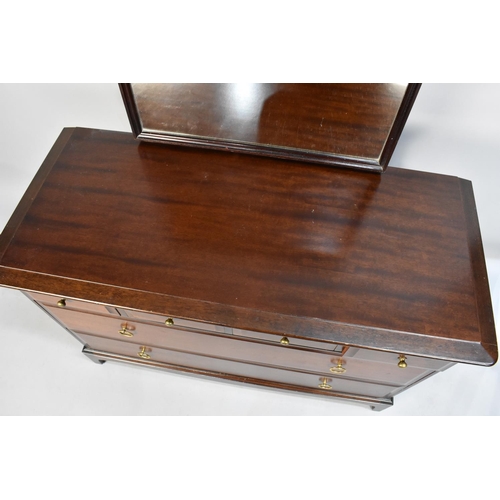 469 - A Stag Mahogany Dressing Chest of Four Short and Two Long  Drawers, 107cms Wide