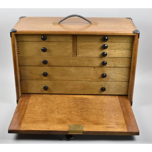 48 - An Unused Engineers Chest with Dovetail Joints by M and W, Removable Front Panel to Fitted Interior ... 