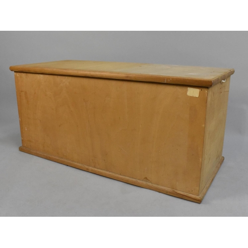 485 - A Modern Plywood Lift Top Blanket Chest, 90cms Wide