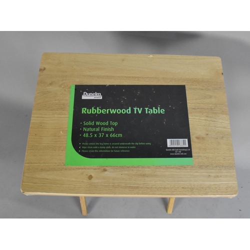 Dunelm rubberwood shop tv table