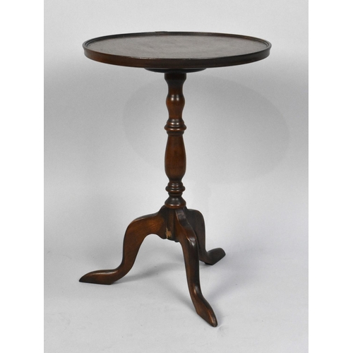 82 - A Circular Topped Mahogany Tripod Wine Table, 36.5cms Diameter