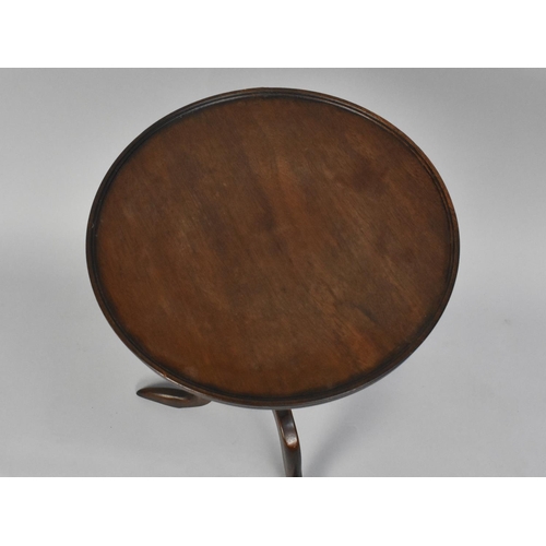 82 - A Circular Topped Mahogany Tripod Wine Table, 36.5cms Diameter