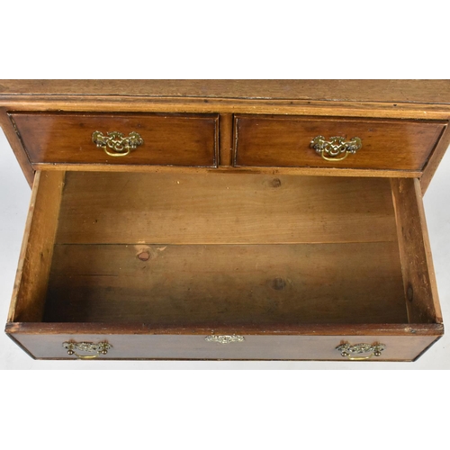 117 - An Edwardian Mahogany Chest of Two Short and Three Graduated Long Drawers, 67cms Wide