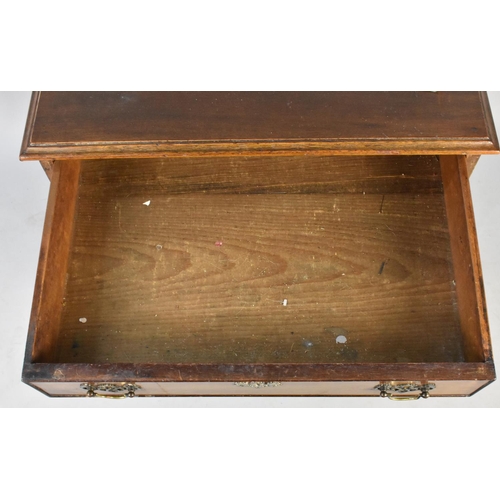 119 - An Edwardian Walnut Chest of Small Proportions Having Four Graduated Long Drawers and Ogee Bracket F... 