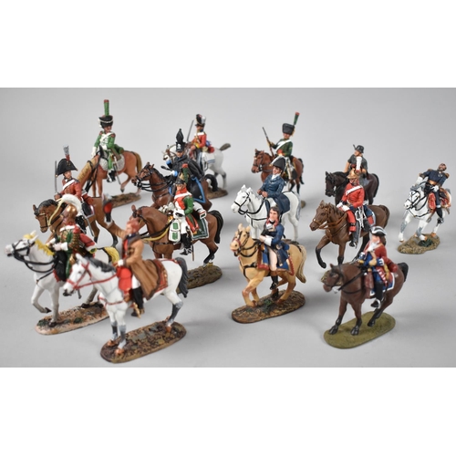 186 - A Collection of Various Del Prado Painted Metal Cavalry Figures