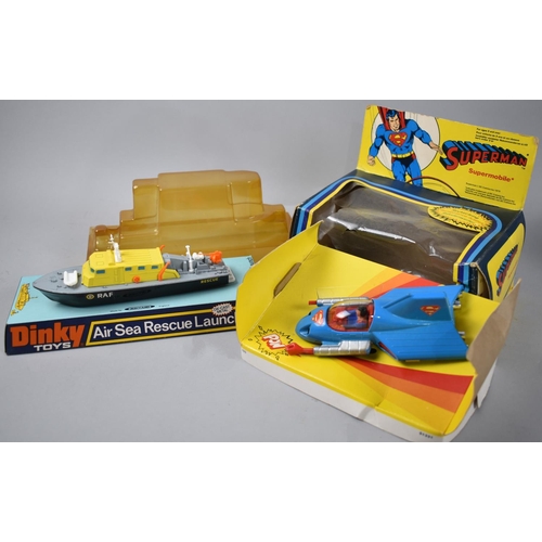 188 - A Dinky Toys Air Sea Rescue Launch in Original  Blister Pack together with a  Corgi Superman Supermo... 