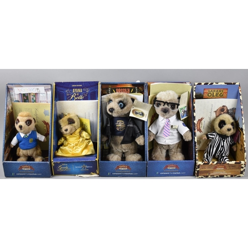 189 - A Collection of Various Meerkat Soft Toys