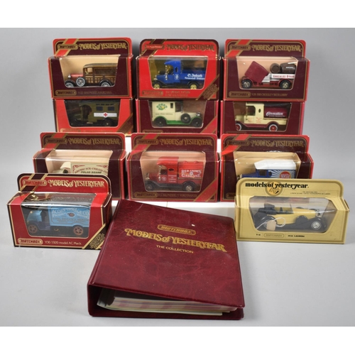 191 - A Collection of Various Matchbox Models of Yesteryear together with a Ring Binder Listing The Collec... 