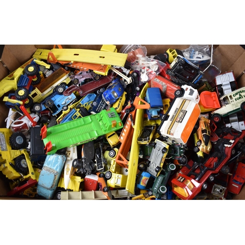 196 - A Large Collection of Various Play Worn Loose Diecast Vehicles Etc