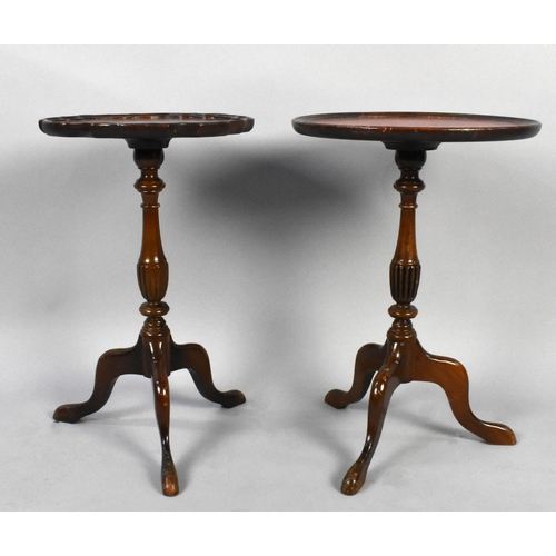 221 - Two Modern Tripod Wine Tables