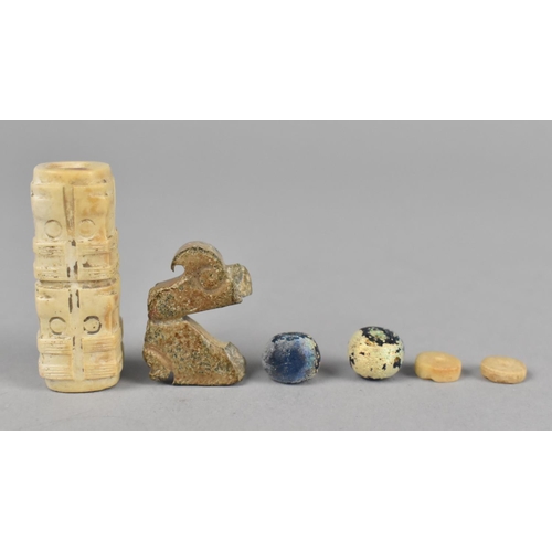 253 - A Collection of Early Chinese Items to Comprise Archaic Type Bead etc