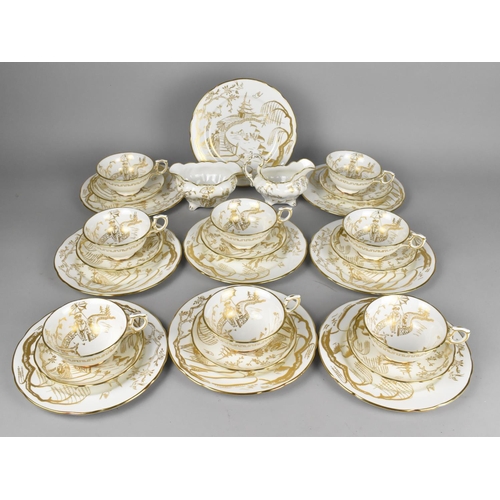 278 - A Hammersley & Co. China White and Gilt Tea Set Decorated with Oriental Pagoda Scene (4758) to Compr... 