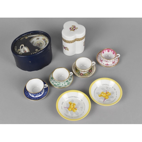 283 - A Collection of Miniature Cups and Saucers to Comprise Boxed Coalport and Four Spode Together with T... 