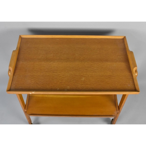 91 - A 1970s Two Tier Tray Top Trolley, 70cms Wide